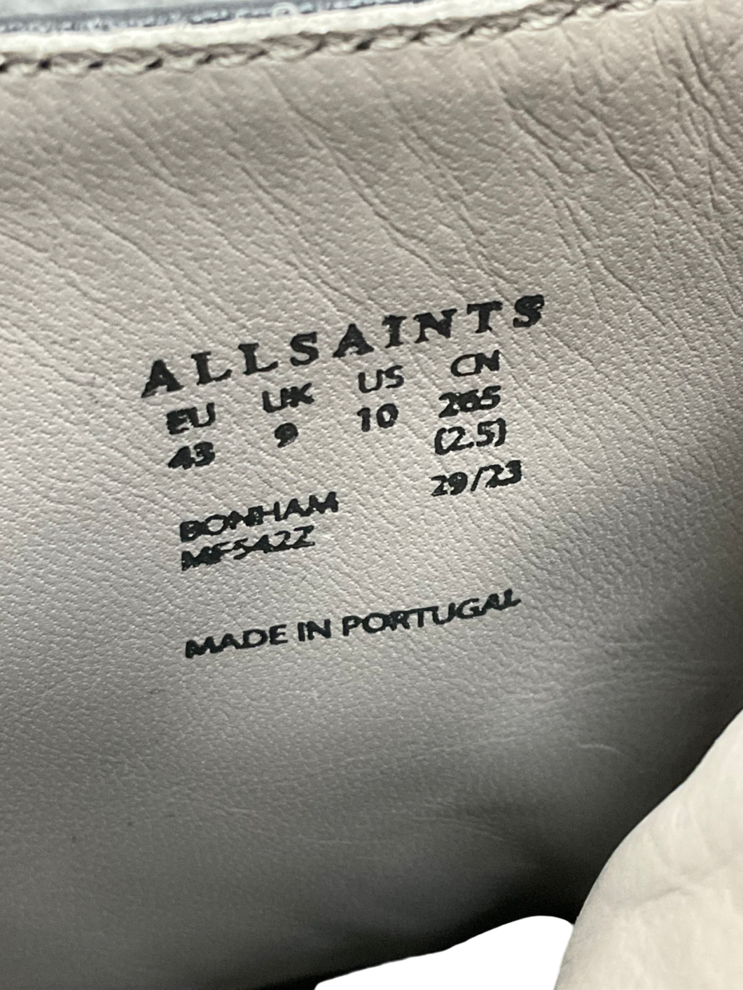 All Saints Black Leather Ankle Boots UK 9 EU 43 👞