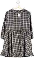 Bonpoint Blue Plaid Long Sleeve Dress UK 12