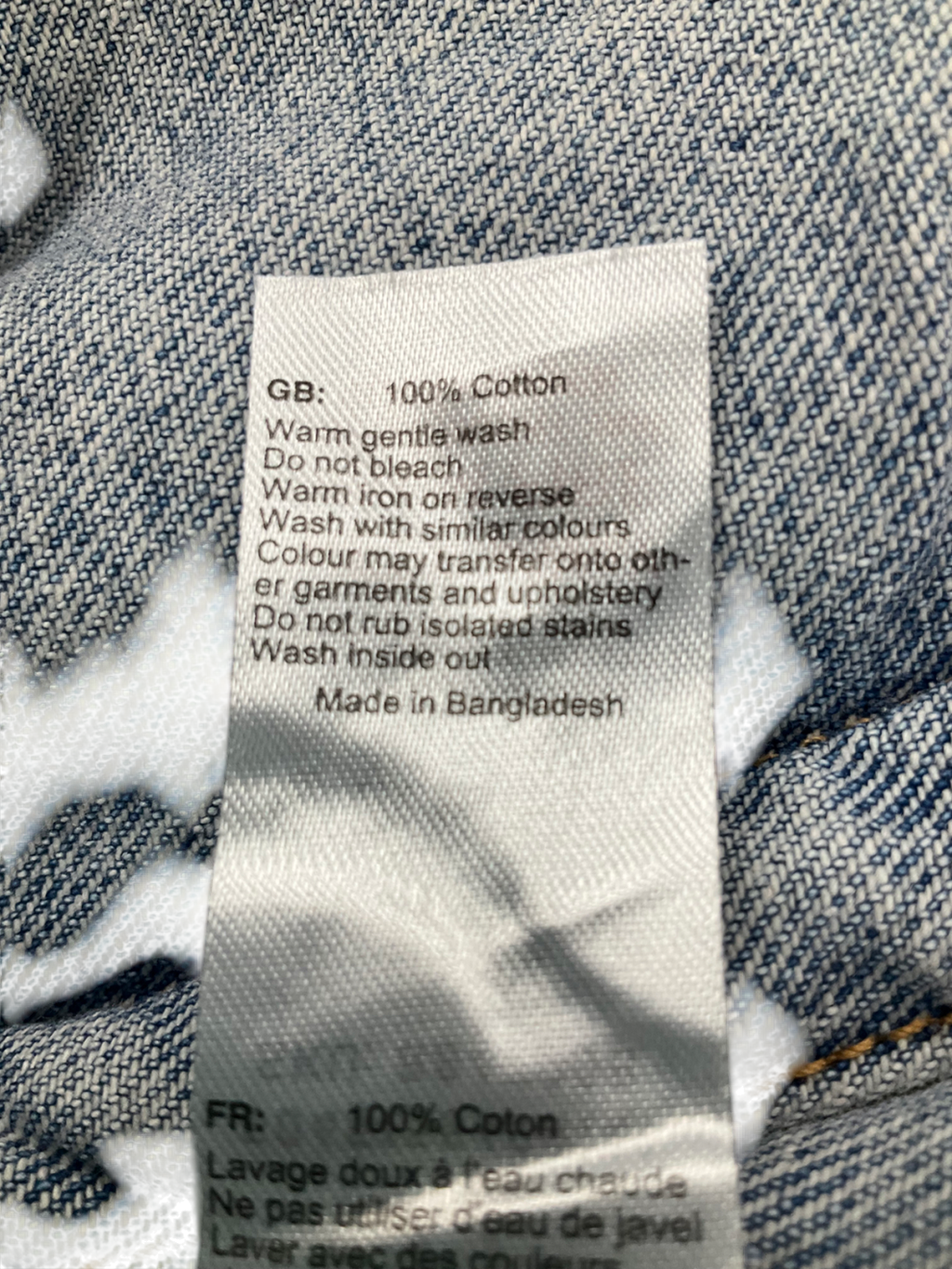 New Look Blue Oversized Denim Jacket UK 8