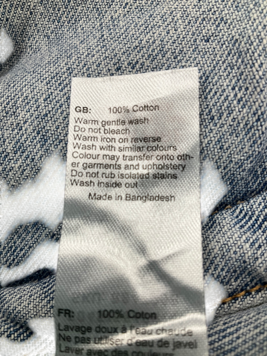 New Look Blue Oversized Denim Jacket UK 8