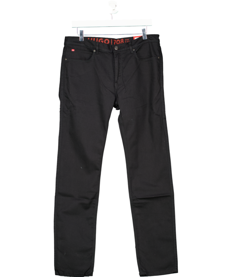 Hugo Boss 708 Premium Slim-fit Jeans Black Stretch Denim W32 Regular