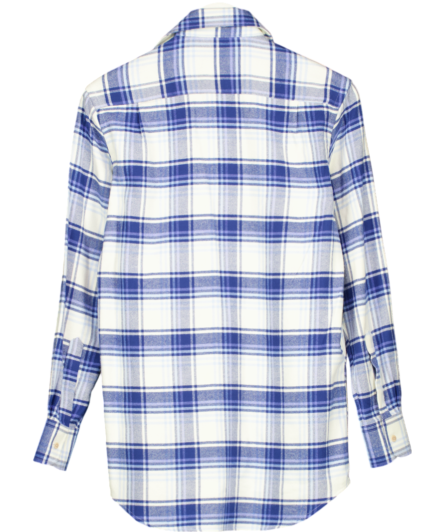 WNU Blue The Boyfriend 100% Organic Cotton Shirt UK 10