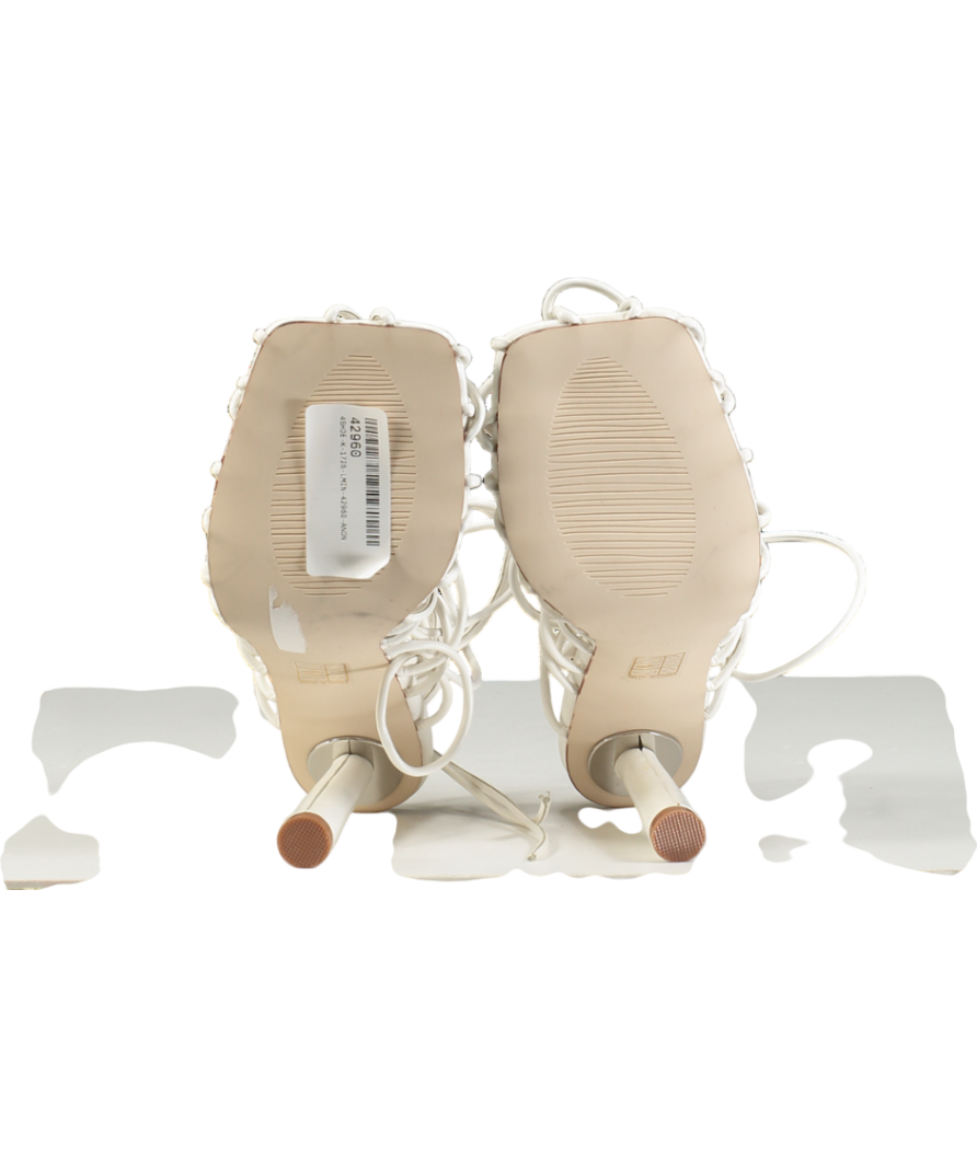 Raid Bebo Arya Lace Up Heel In White UK 6 EU 39 👠