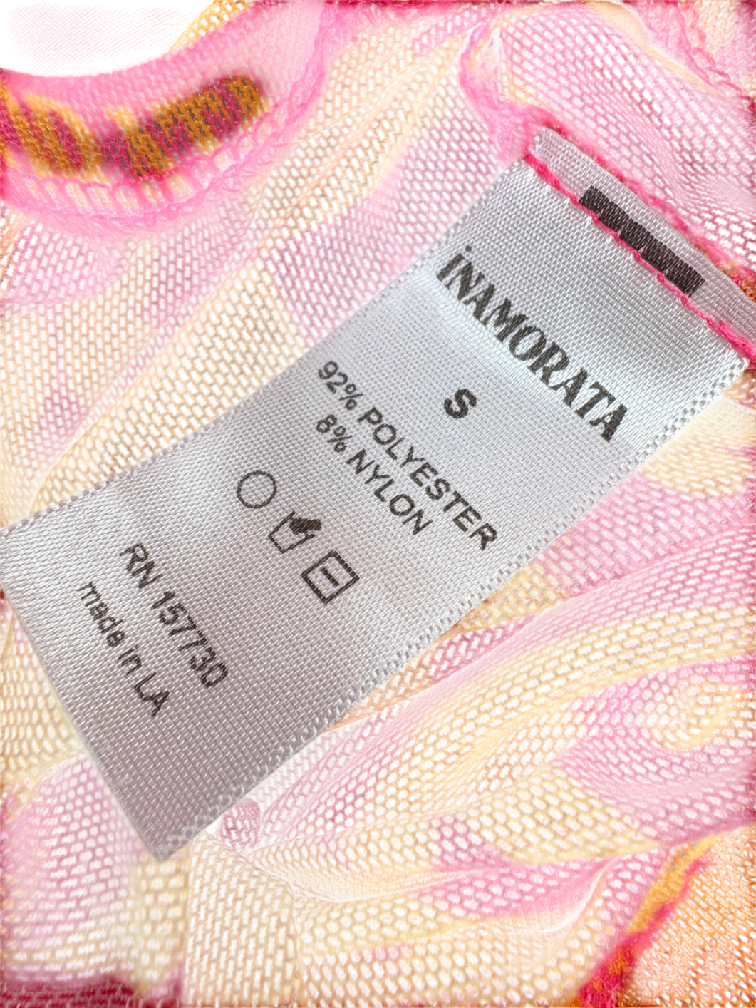 INAMORATA Orange Check Beachwood Trousers UK S