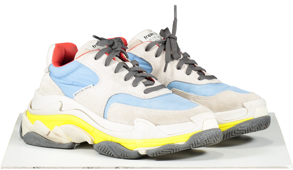 Balenciaga Multicoloured Triple S Grey Chunky Trainers UK 4 EU 37 👠