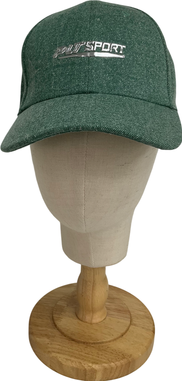 PrettyLittleThing Green Sport Midnight Blue Basic Cap One Size