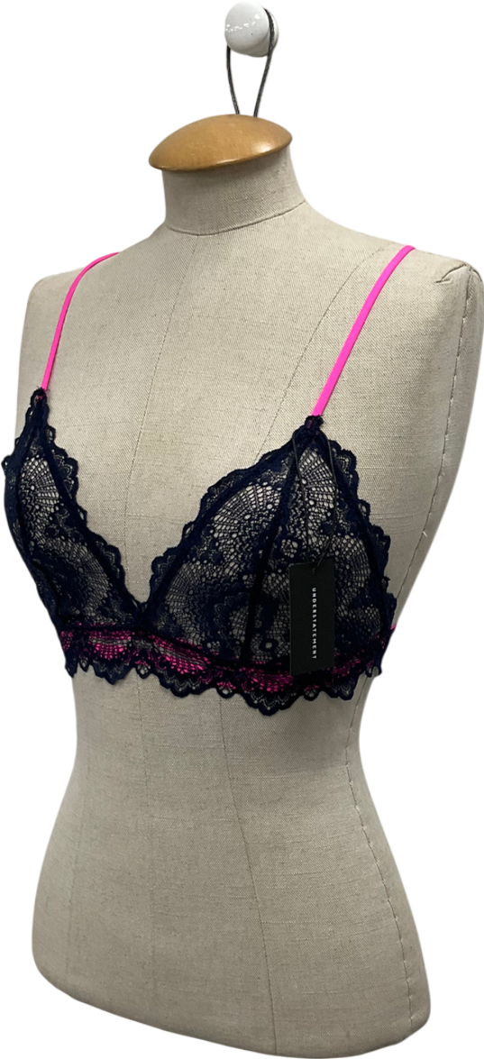Understatement Blue Lace Triangle Bralette UK M