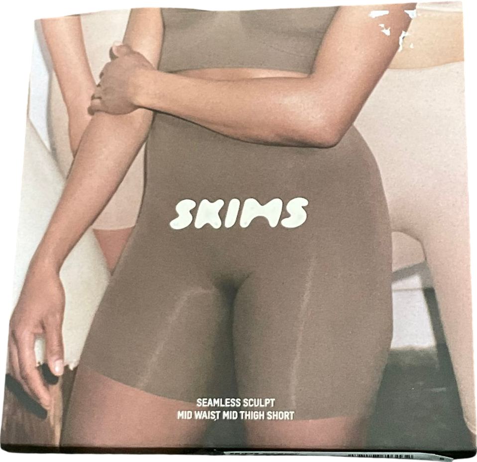 SKIMS Seamless Sculpt Mid Waist Mid Thigh Short - Onyx UK XXS
