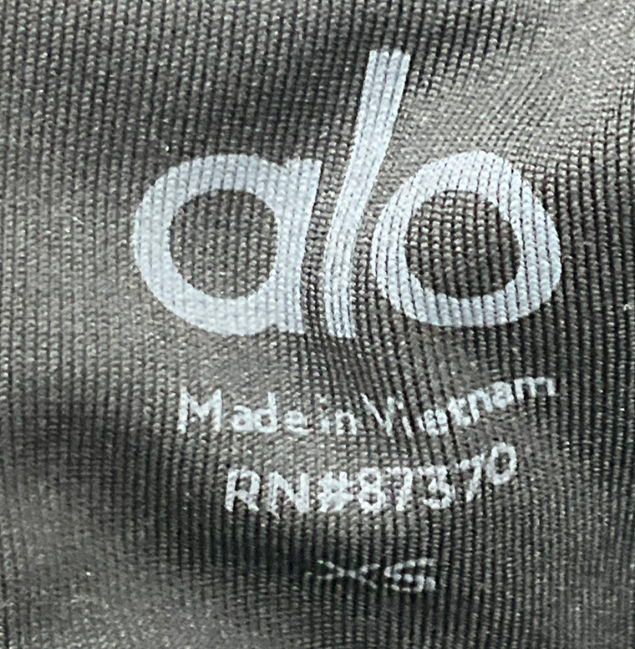 alo yoga Glossy Black Sports Bra UK XS