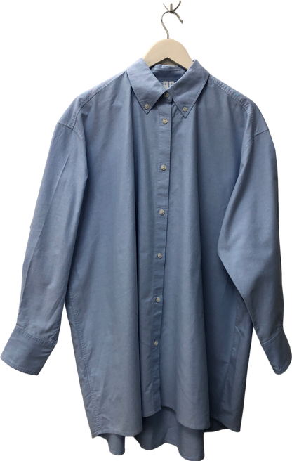 Arket Blue Relaxed Oxford Shirt UK 8