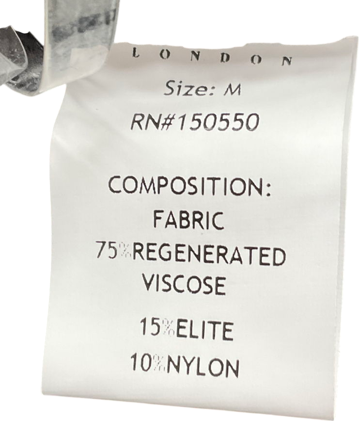 House of CB Misha Black Crop Top UK M