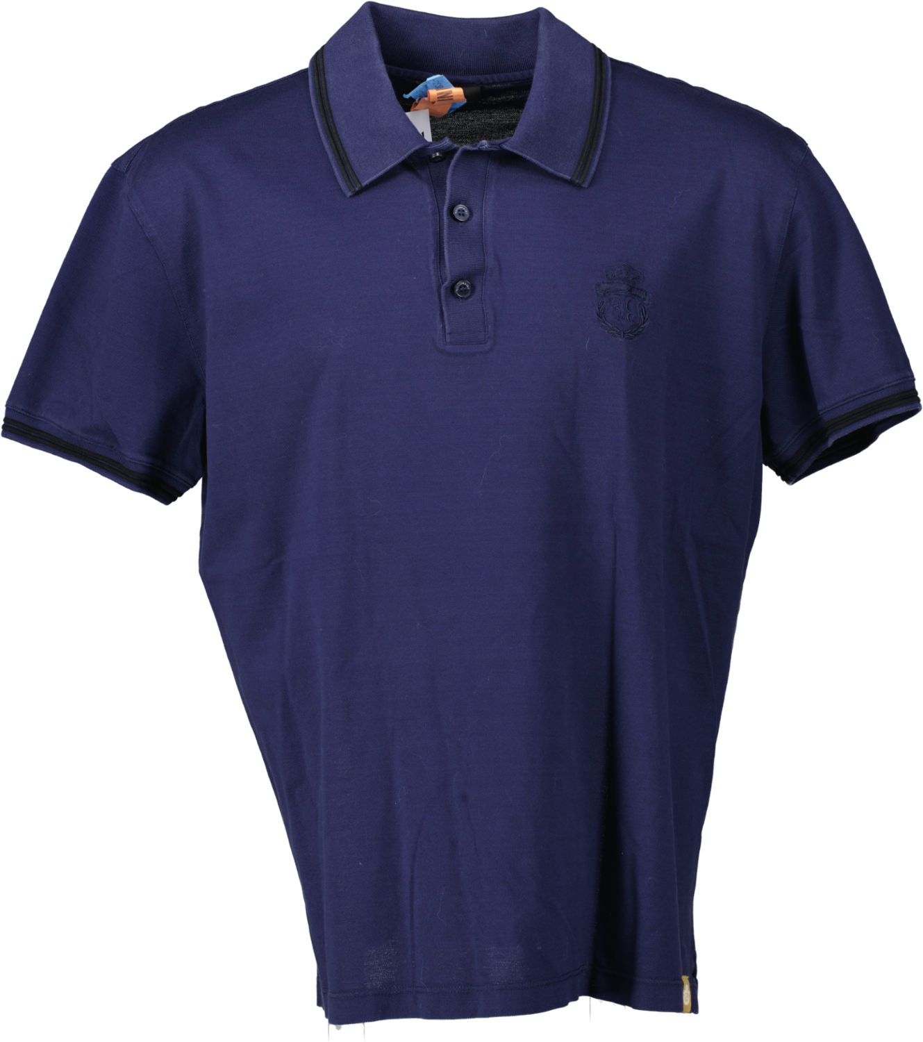Billionaire Navy Blue Embroidered Logo Polo Shirt UK 4XL