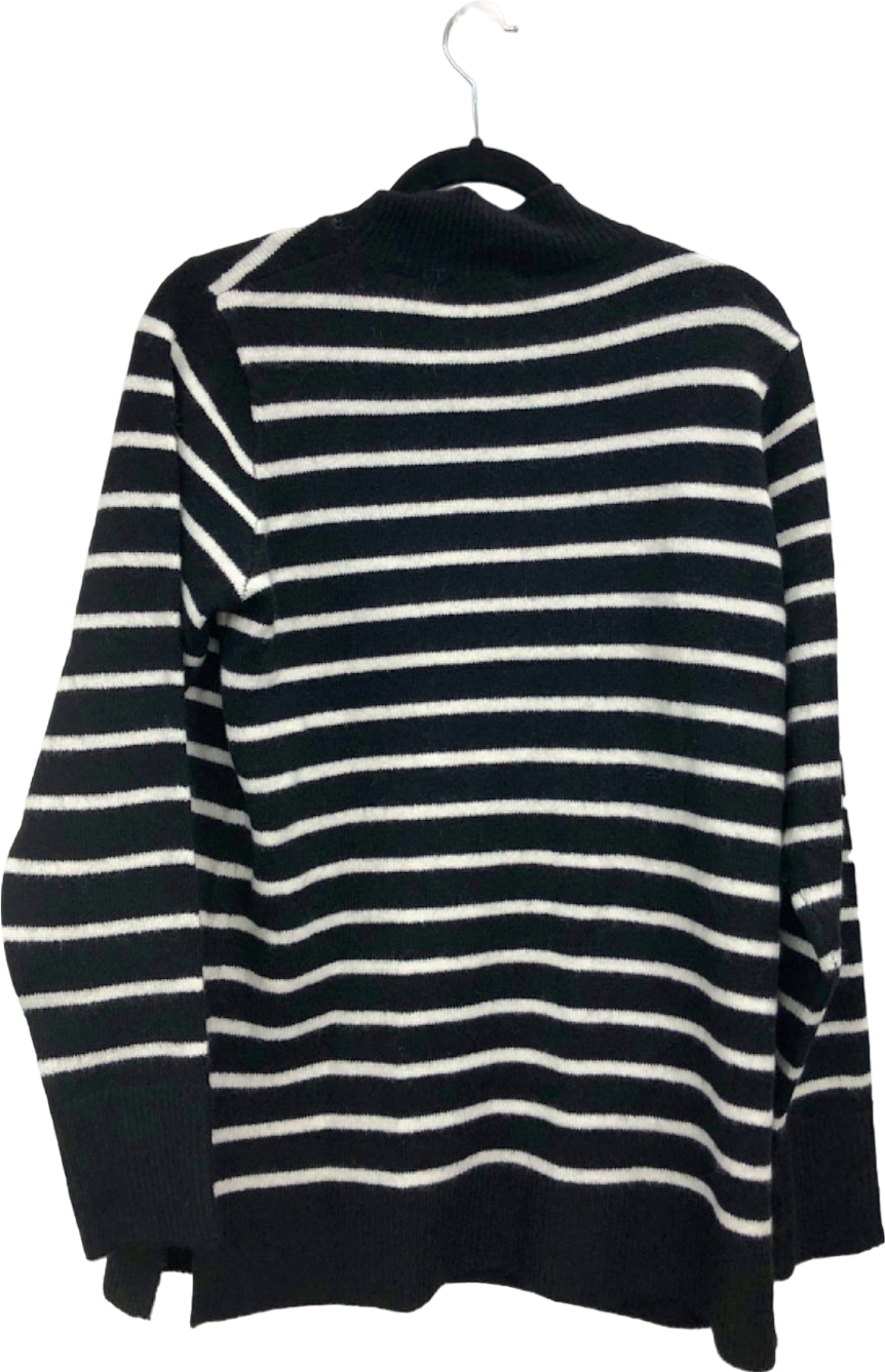 Threadbare Black and White Striped Sweater UK 12