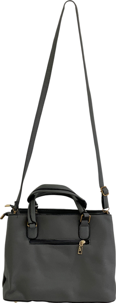 Jingpindaishu Grey croc embossed Shoulder Bag