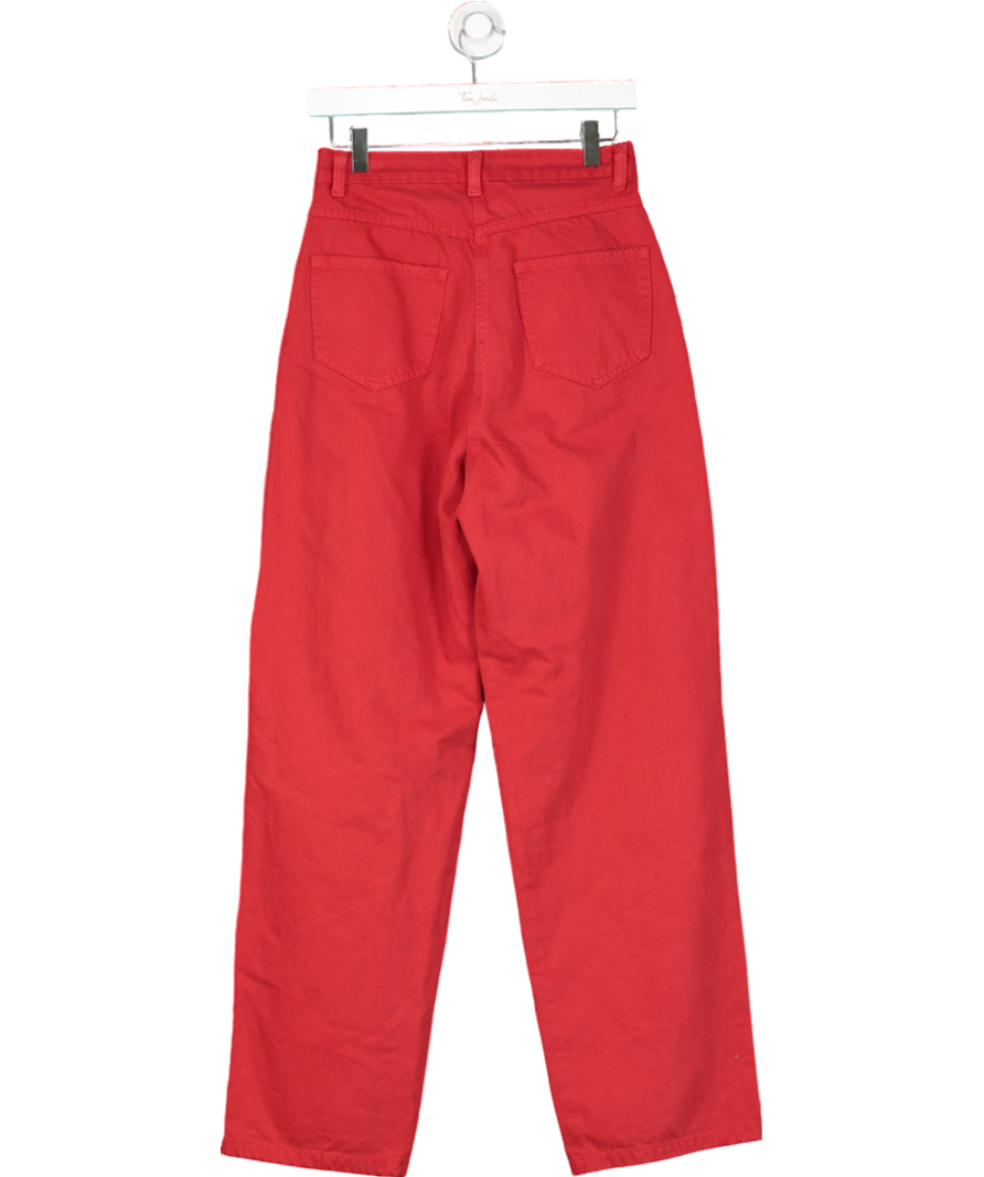 OMNES Sustainable cotton Red Marlo Dad Jeans UK 6