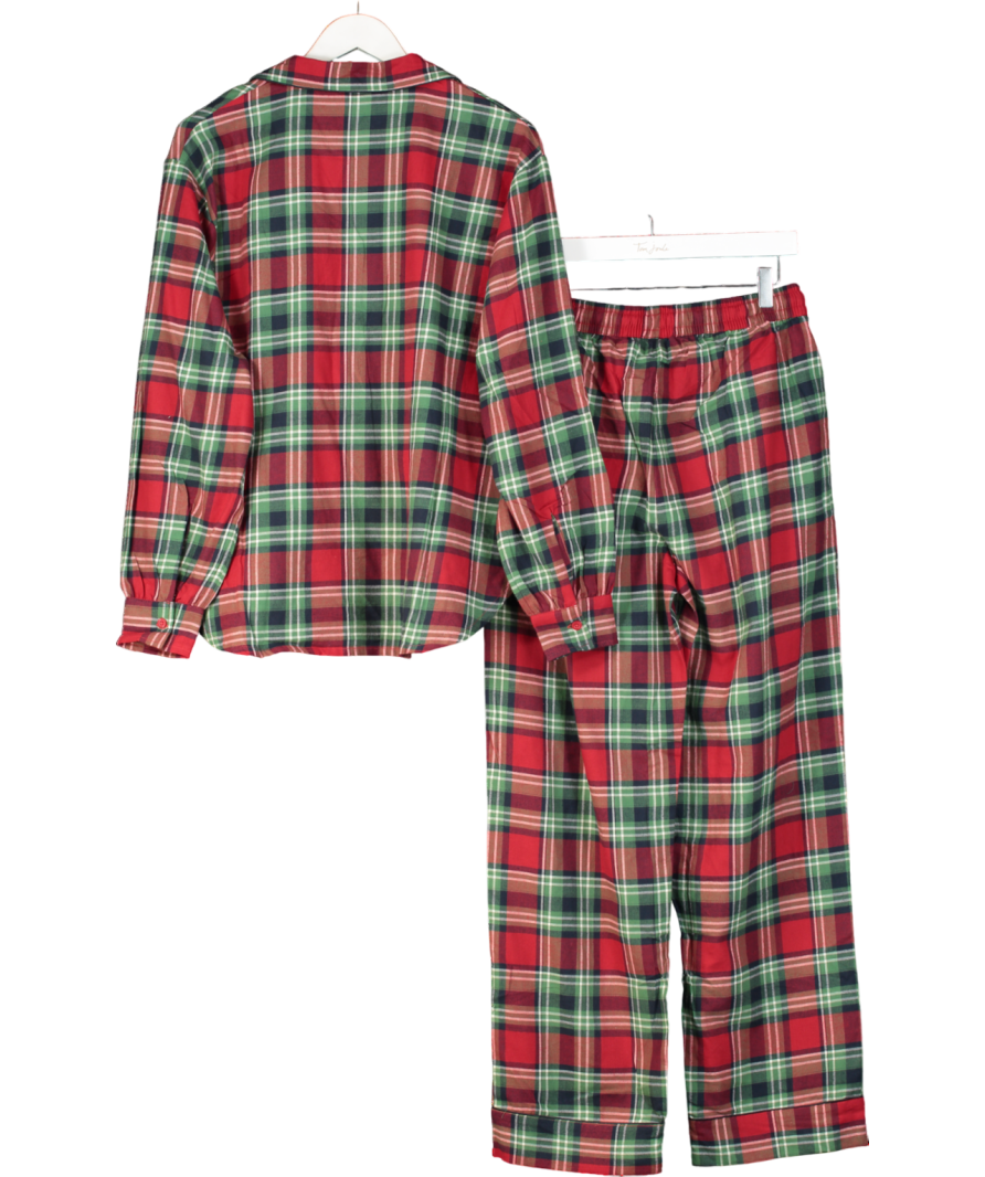 Chelsea Peers Red Gingham Brushed Long Sleeved Set UK 10