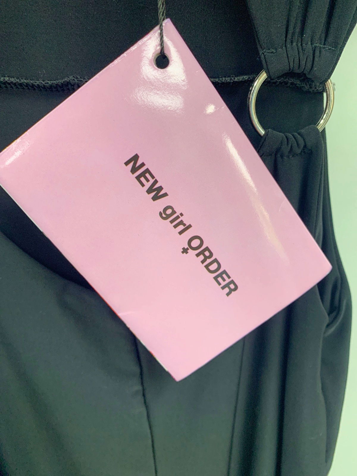 New Girl Order Black Jumpsuit UK 8