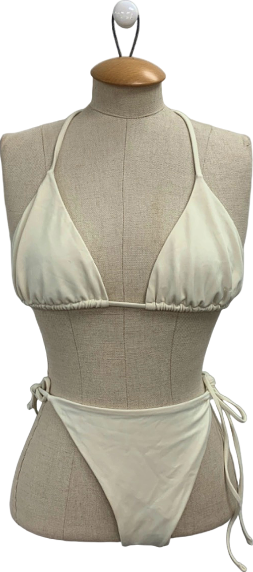 Adanola Cream Classic Bikini Top and Bottoms Set UK XXL