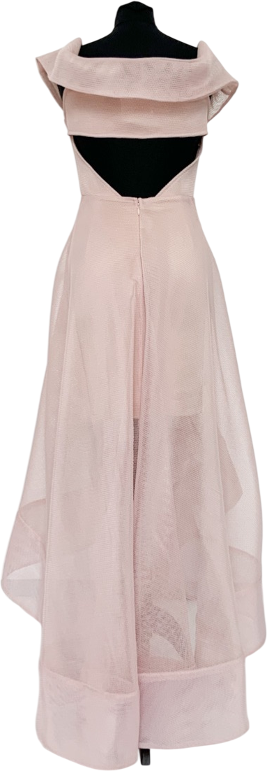 Bronx and Banco Nude Pink Tulip Midi Dress UK M