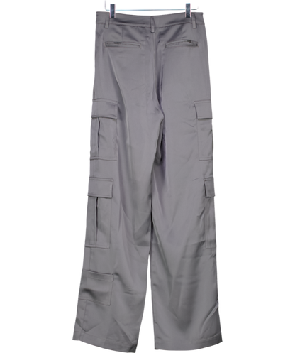 Cloeys Satin Cargo Pants Grey UK 8