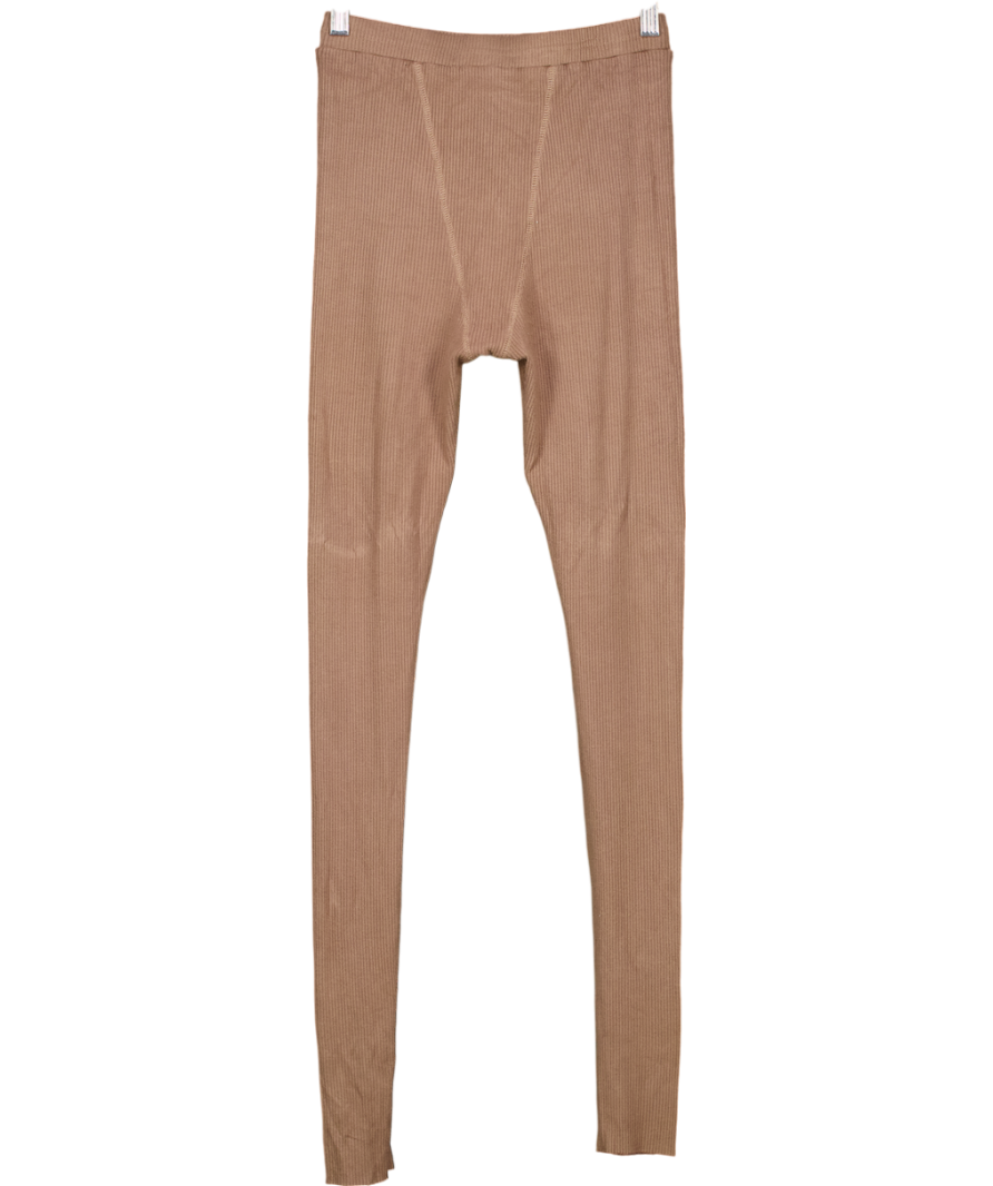 My mum made it Knitted Brown Leggings UK M