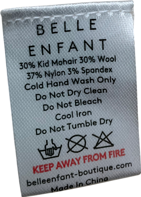 Belle Enfant Cream Boxy Mohair Sweater 4 Years