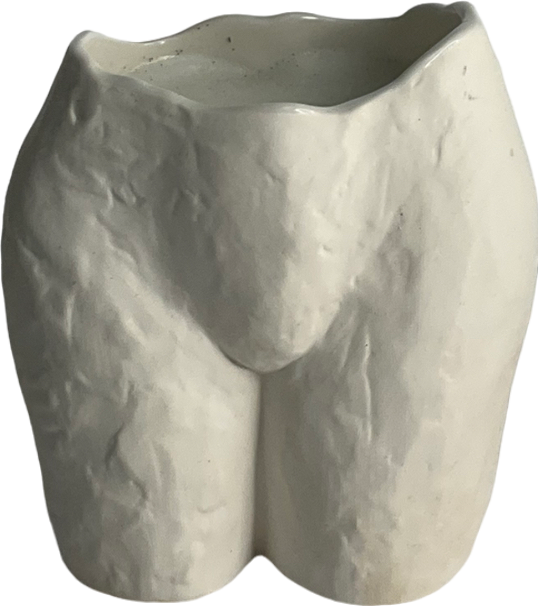 White Anissa Kermiche Popotin Vase Candle