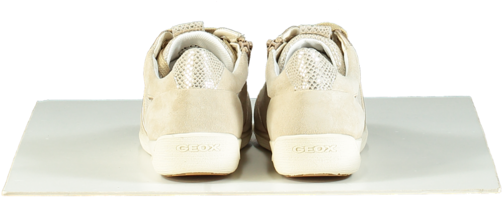 Geox Beige / Gold Lightweight Mira Trainers EU 36 UK 3