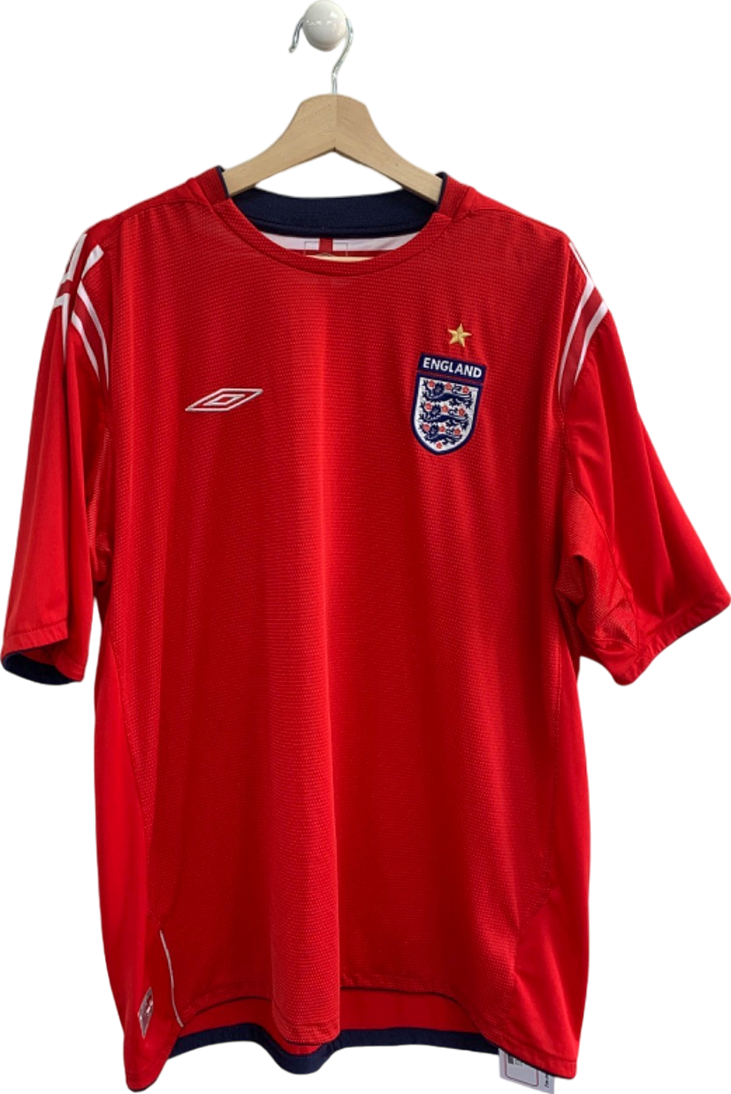 Umbro Red England Football Shirt XXL
