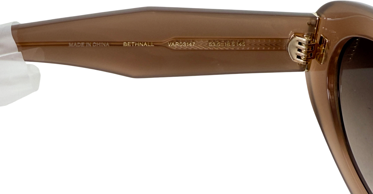 Varley Brown Bethnall Oval Sunglasses Cocoa Taupe