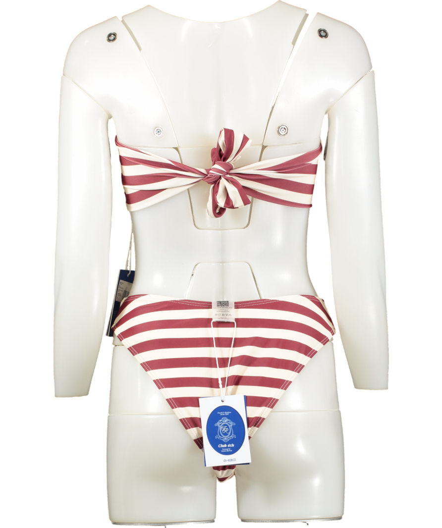 4th & Reckless Red And White Stripe Bikini Set - Paloma UK 8