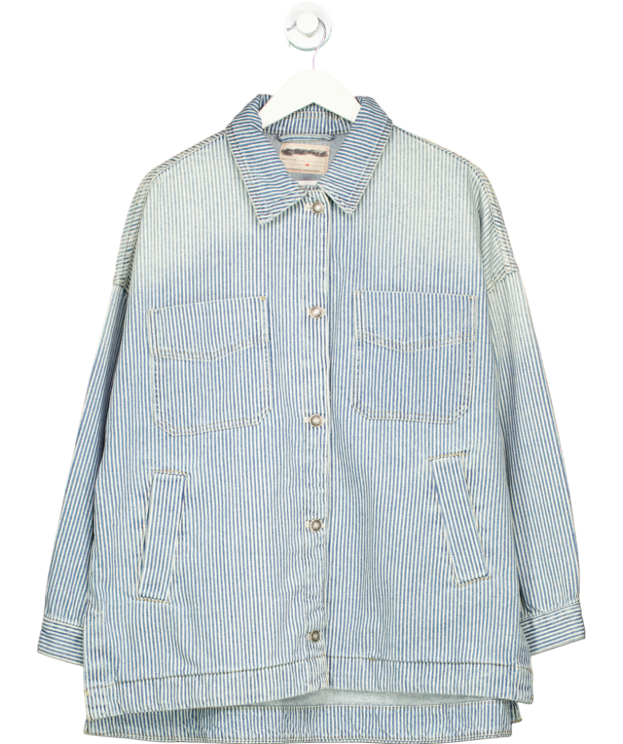 Free People Blue Madison City Railroad Jacket UK M