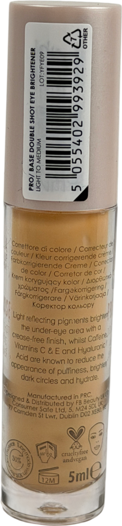 MUA Pro/base Double Shot Under Eye Brightener Light To Medium 5ml