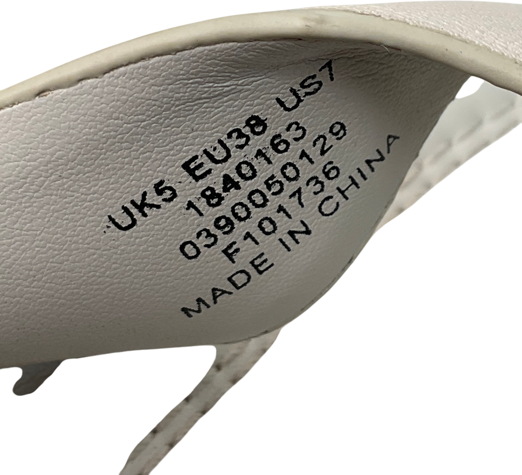 ASOS Cream Thong Platform Sandal UK 5 EU 38 👠