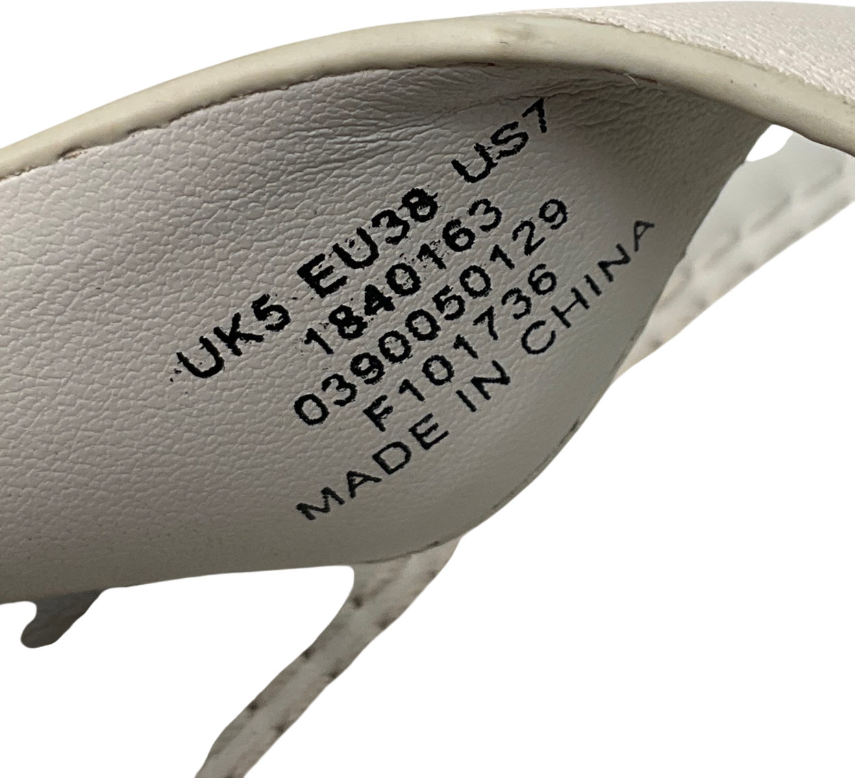 ASOS Cream Thong Platform Sandal UK 5 EU 38 👠