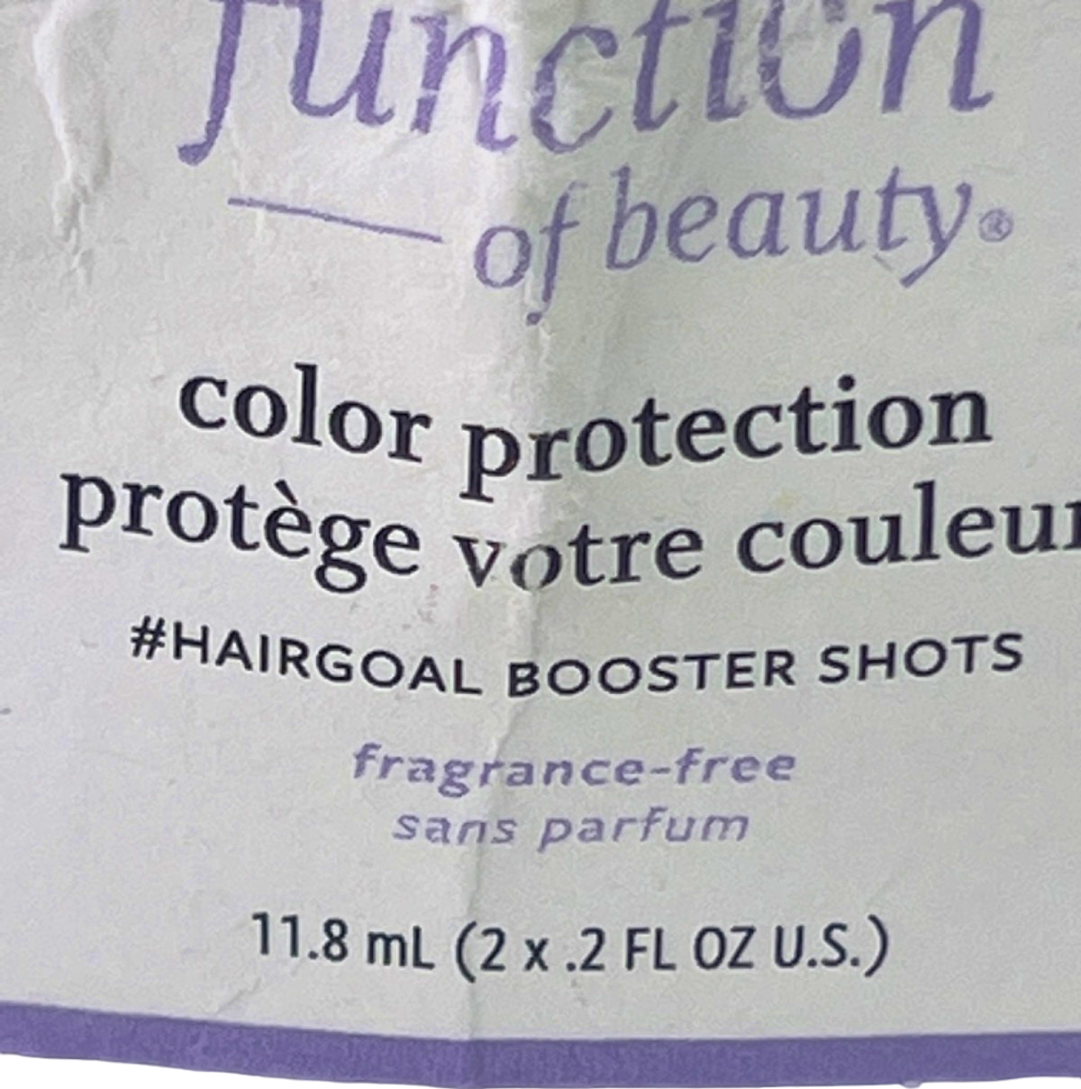 Function of Beauty Color Protection #Hairgoal Booster Shots No Shade 11.8 ml