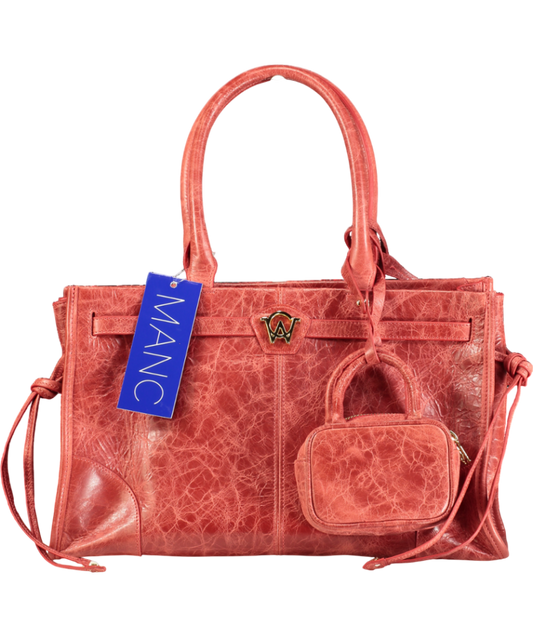 Manc Red Zou Zou Handbag One Size