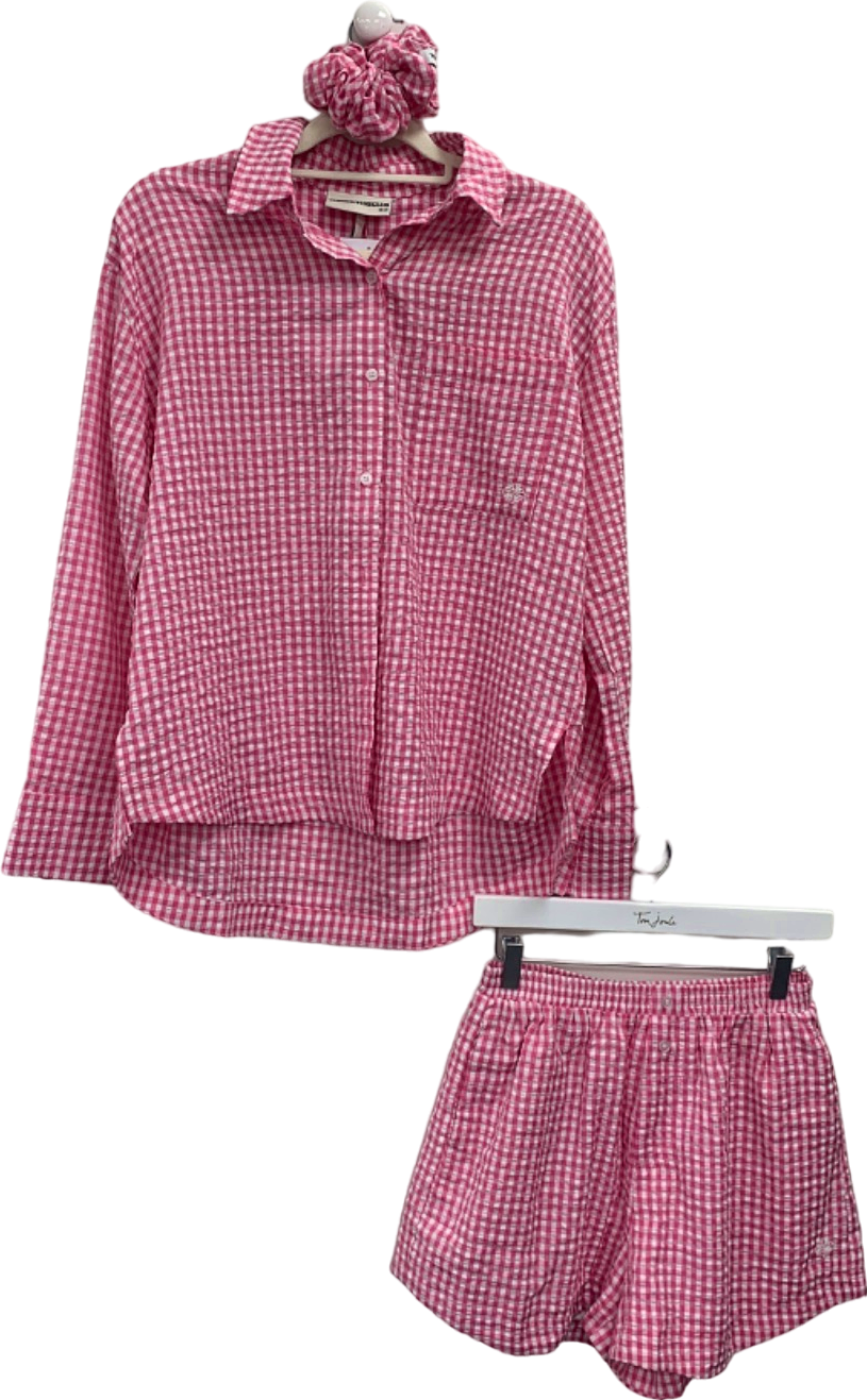 TheCoutureClub Pink Gingham Pyjama Set UK 10