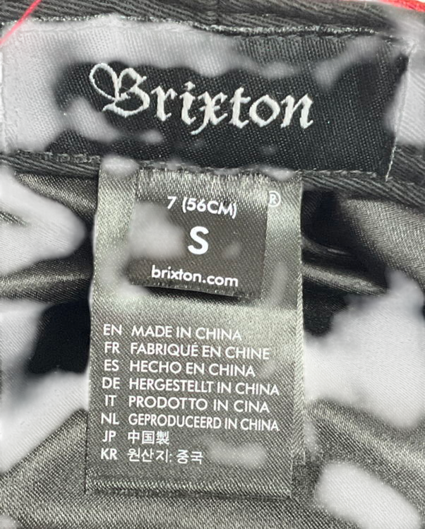 brixton Red Unstructured Baker Boy Cap UK S