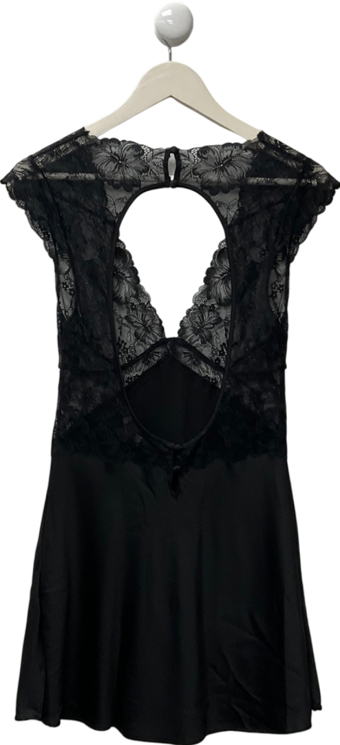 hunkemoller Black Inga Slip Dress UK S