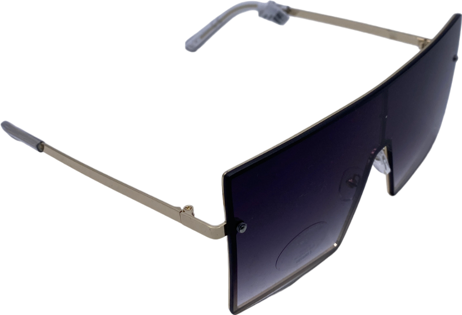 Black Ombre Oversized Square Sunglasses One Size