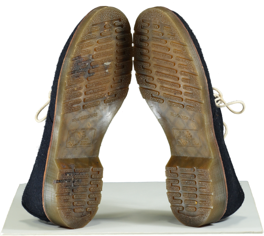 Dr Martens Navy Blue Suede Leather Lester Shoes UK 9