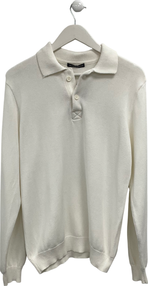 Brandy Melville Cream Collared Sweater One Size
