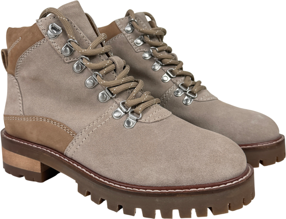 The White Company Brown Halkyn Hiker Boots In Taupe UK 4 EU 37 👠