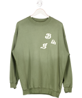 Anine Bing Green Cody Sweatshirt Vintage - Dusty Olive UK S
