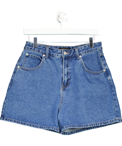 White Fox Hurt Feelings Denim Shorts Cobalt Blue Wash UK L