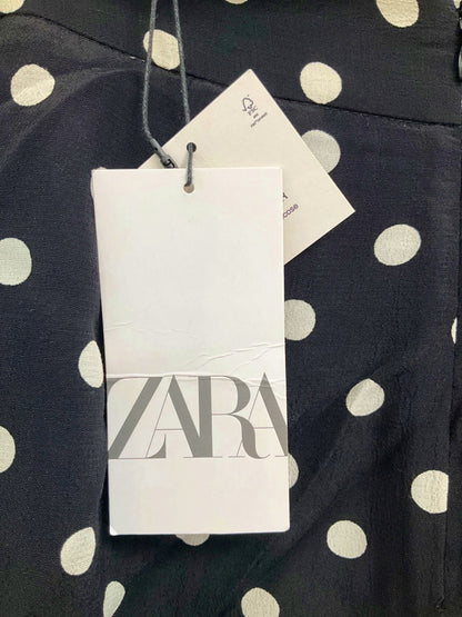 Zara Black Polka Dot Wrap Skort UK S