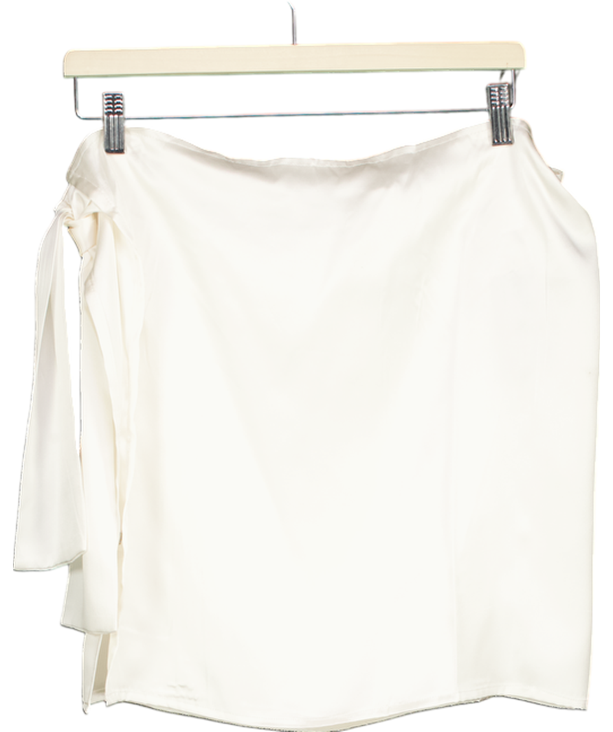 Sisters The Label White Babe Skirt - Pearl Silk UK XS/S