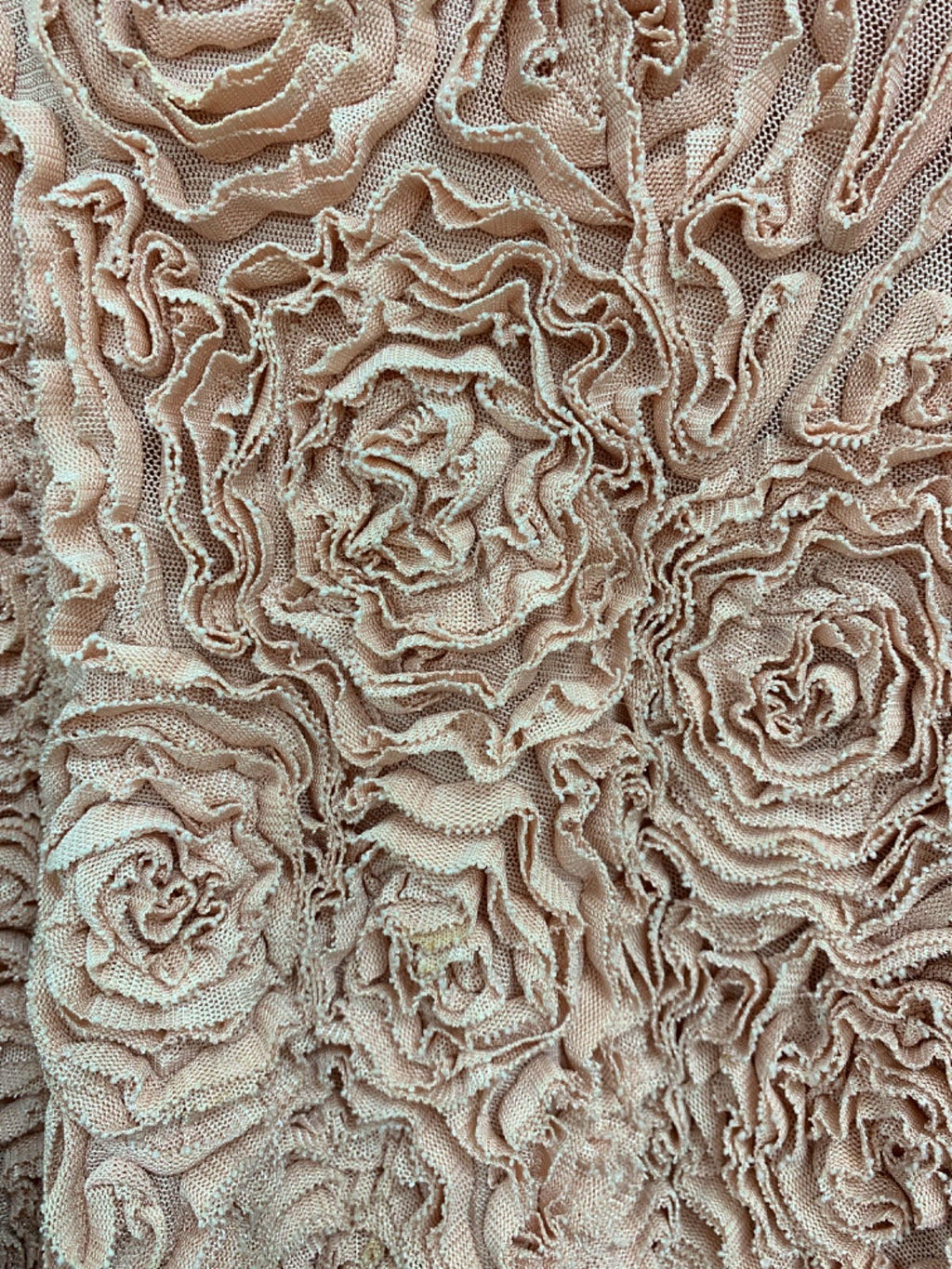 Pink Floral Textured Sweater One Size