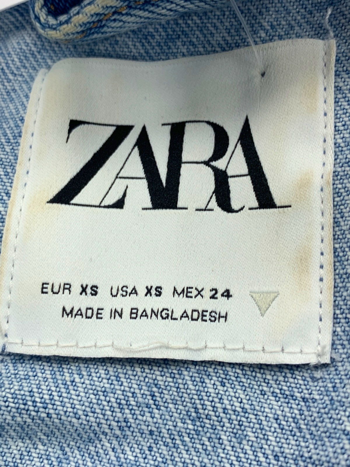 Zara Blue Denim Oversized Jacket UK 6